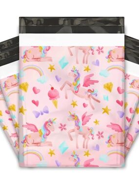 25 Unicorn Pastel Dream Polymailers 10x13 Pink Shipping Bags Boutique Packaging
